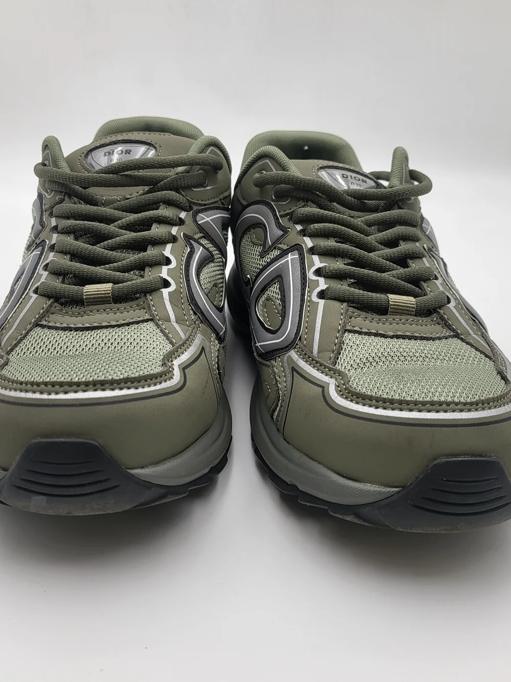 Christian Dior B30 Reflective Cd30 Sneakers Olive Green, EU M 40.